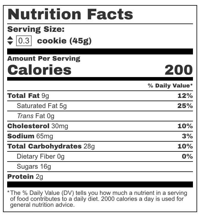 Crumbl Cookies Confetti Celebration Cake Nutrition Information