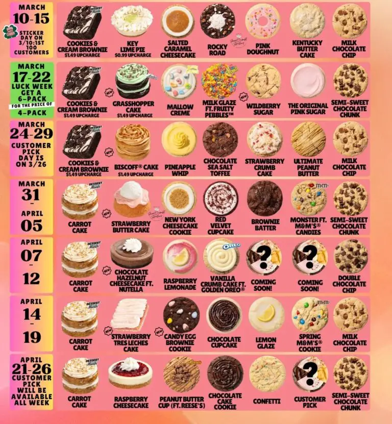 Crumbl Cookies Flavors Next Week February 2025