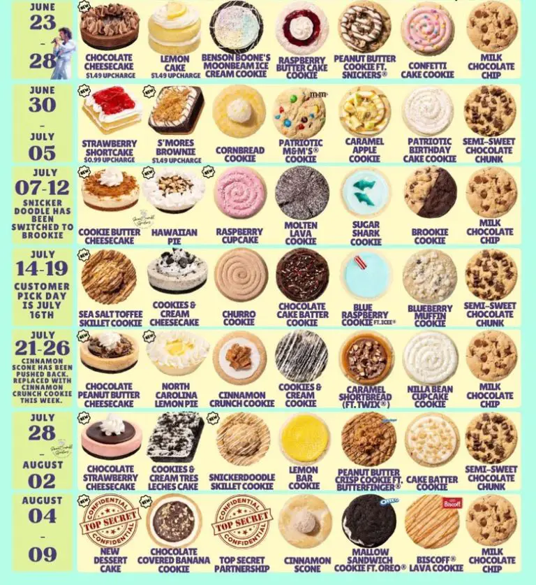 Crumbl Cookies Spoilers And Flavors Jul 2025